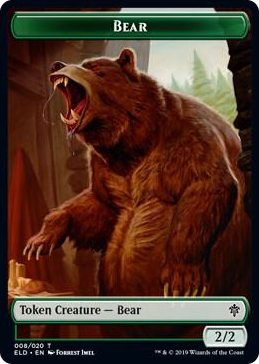 0008 Bear // Food (018) Double-Sided Token T Throne of Eldraine