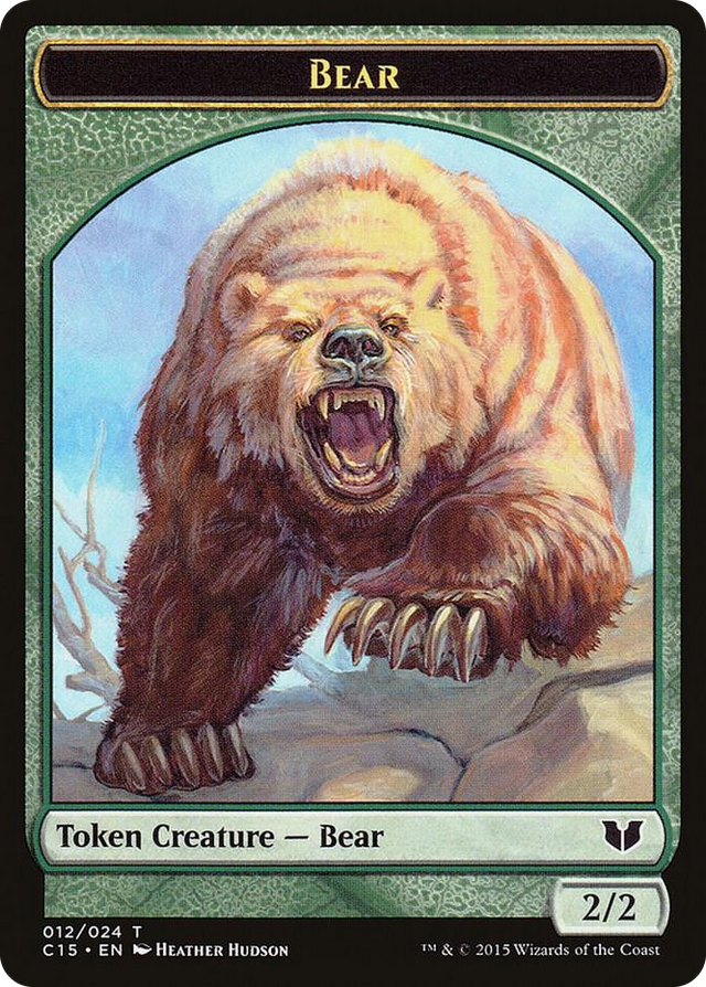 0012 Bear // Spider Double-Sided Token T Commander 2015