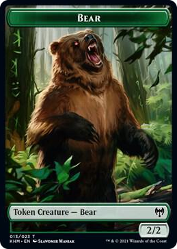 0013 Bear Token T Kaldheim