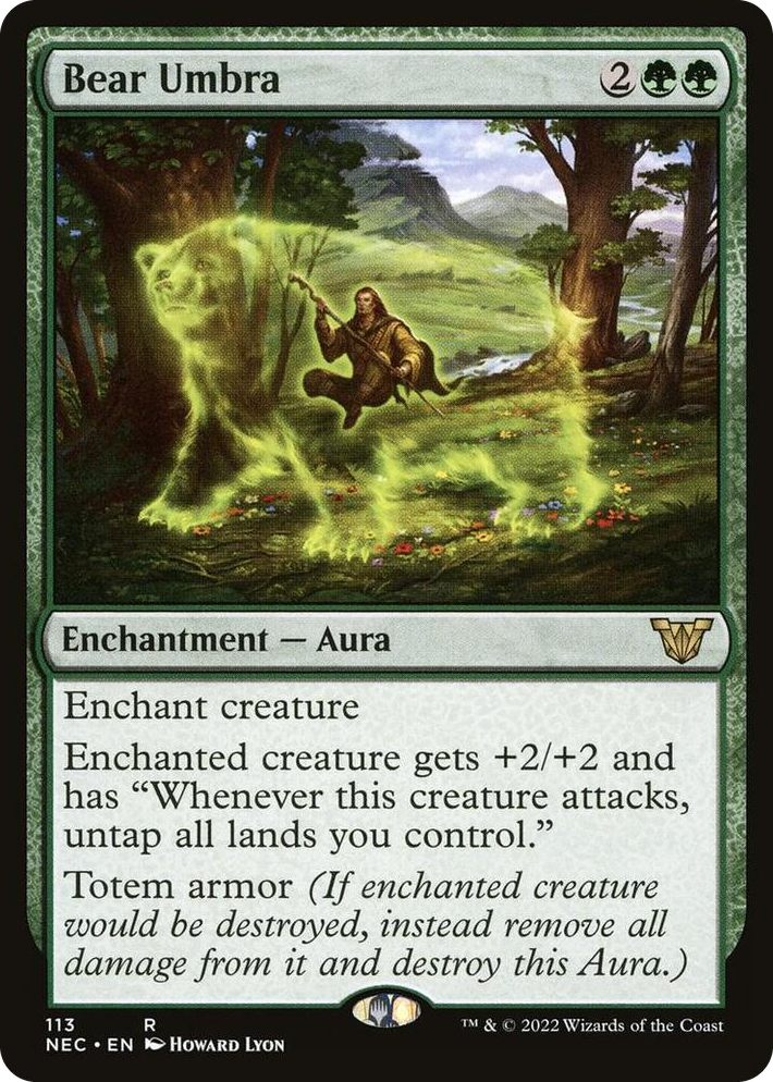 0113 Bear Umbra R Commander: Kamigawa: Neon Dynasty