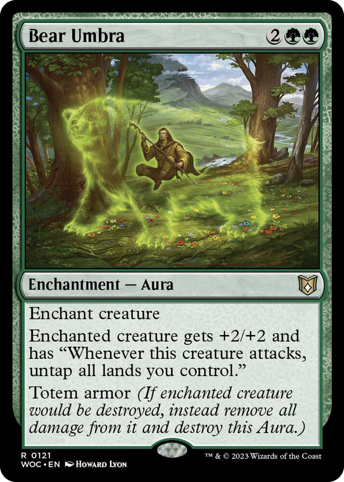 Bear Umbra #121 R - Commander: Wilds of Eldraine Pokemon card