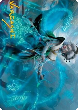 0001 Bearer of Memory Art Card (Gold-Stamped Signature) S Art Series: Kamigawa: Neon Dynasty