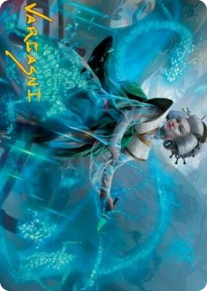0001 Bearer of Memory Art Card (Gold-Stamped Signature) S Art Series: Kamigawa: Neon Dynasty