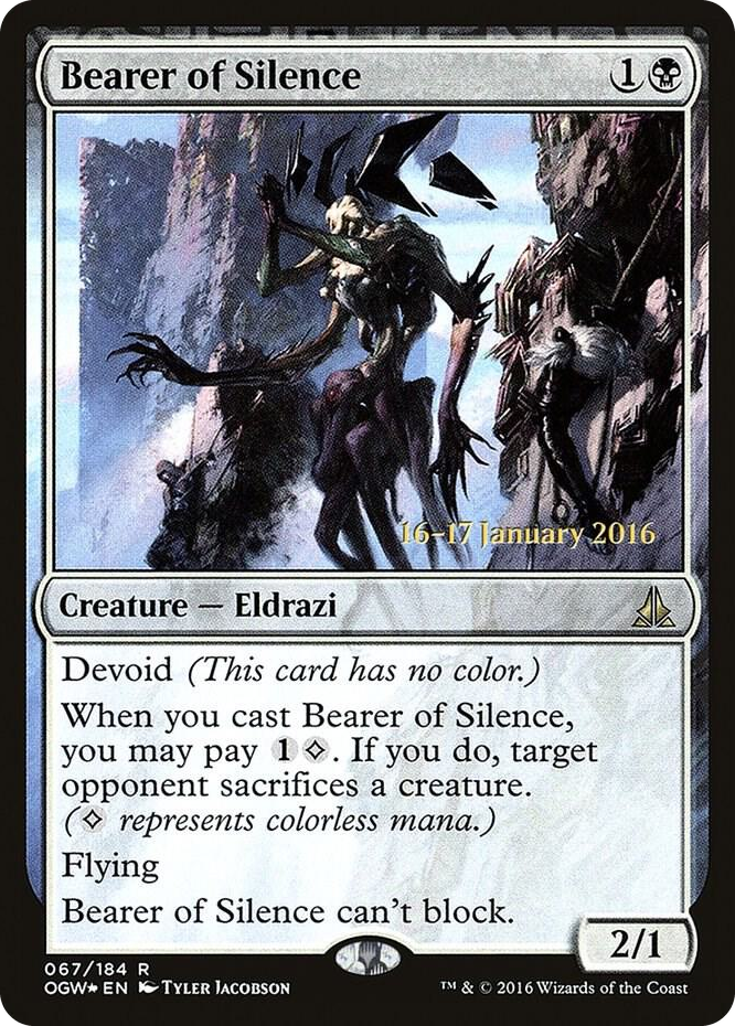 Bearer of Silence #67 R - Prerelease Cards Pokemon card