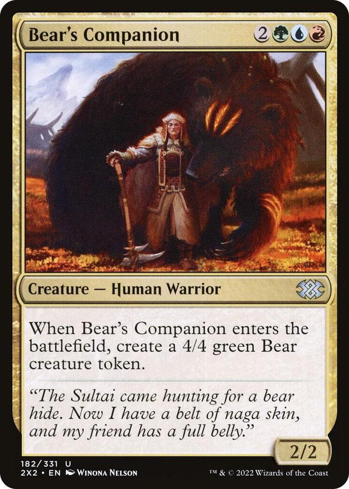0182 Bear's Companion U Double Masters 2022