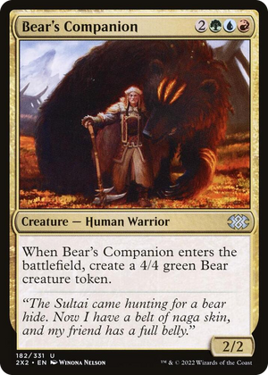 0182 Bear's Companion U Double Masters 2022