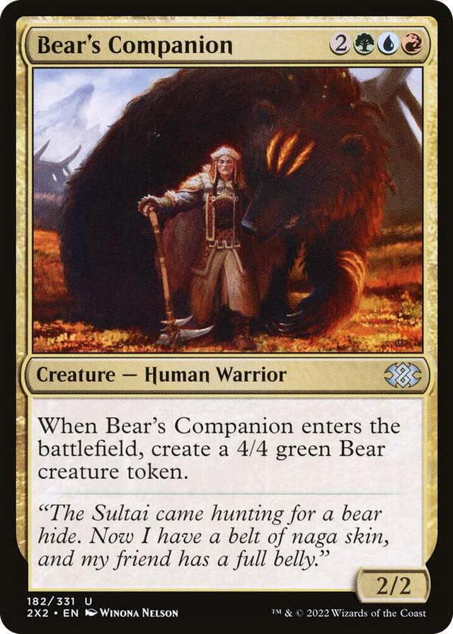 0182 Bear's Companion U Double Masters 2022