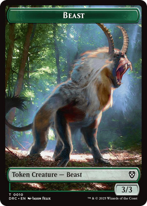 0010 Beast (0010) // Servo Double-Sided Token T Commander: Aetherdrift