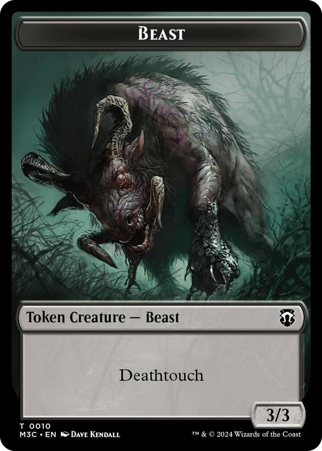 0010 Beast (0010) // Shapeshifter (0008) Double-Sided Token T Commander: Modern Horizons 3