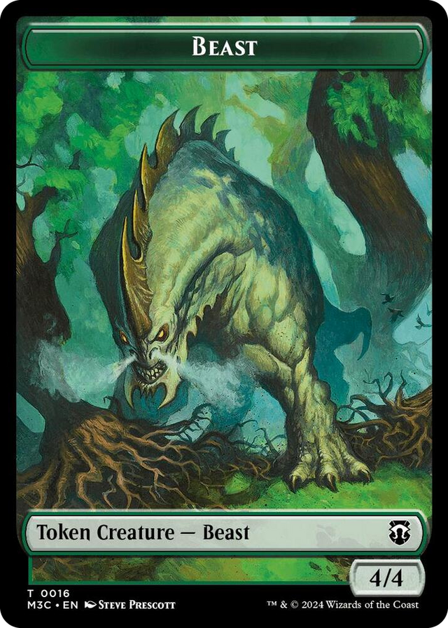 0016 Beast (0016) // Copy Double-Sided Token T Commander: Modern Horizons 3
