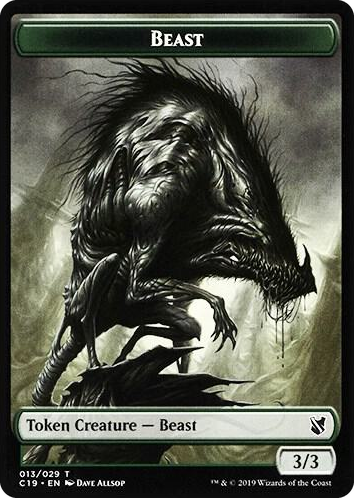 0013 Beast (013) // Wurm Double-Sided Token T Commander 2019