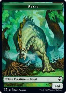 0019 Beast (019) // Elephant Double-Sided Token T Commander Legends