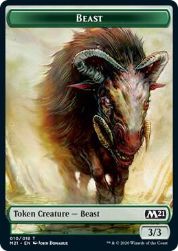 0010 Beast // Construct Double-Sided Token T Core Set 2021