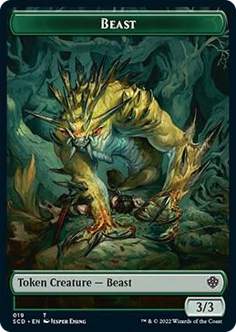 0019 Beast Double-Sided Token T Starter Commander Decks