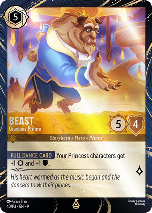 0040 Beast - Gracious Prince Promo Disney Lorcana Promo Cards