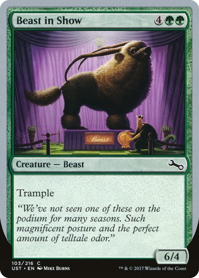 0103 Beast in Show (B) C Unstable