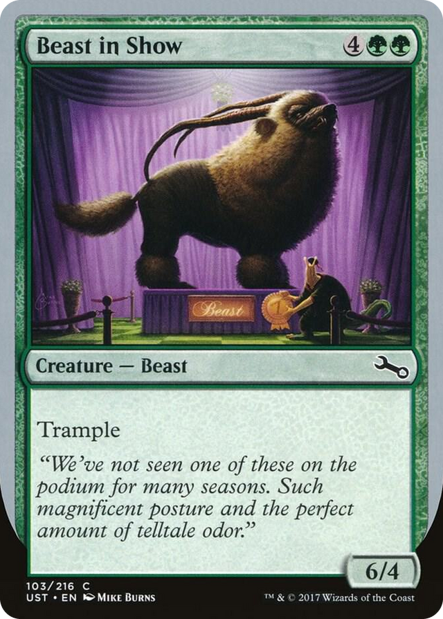 0103 Beast in Show (B) C Unstable
