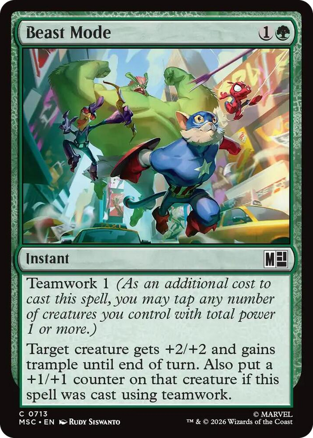 0713 Beast Mode C Commander: Marvel Super Heroes