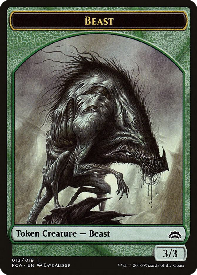 0013 Beast // Saproling Double-Sided Token T Planechase Anthology