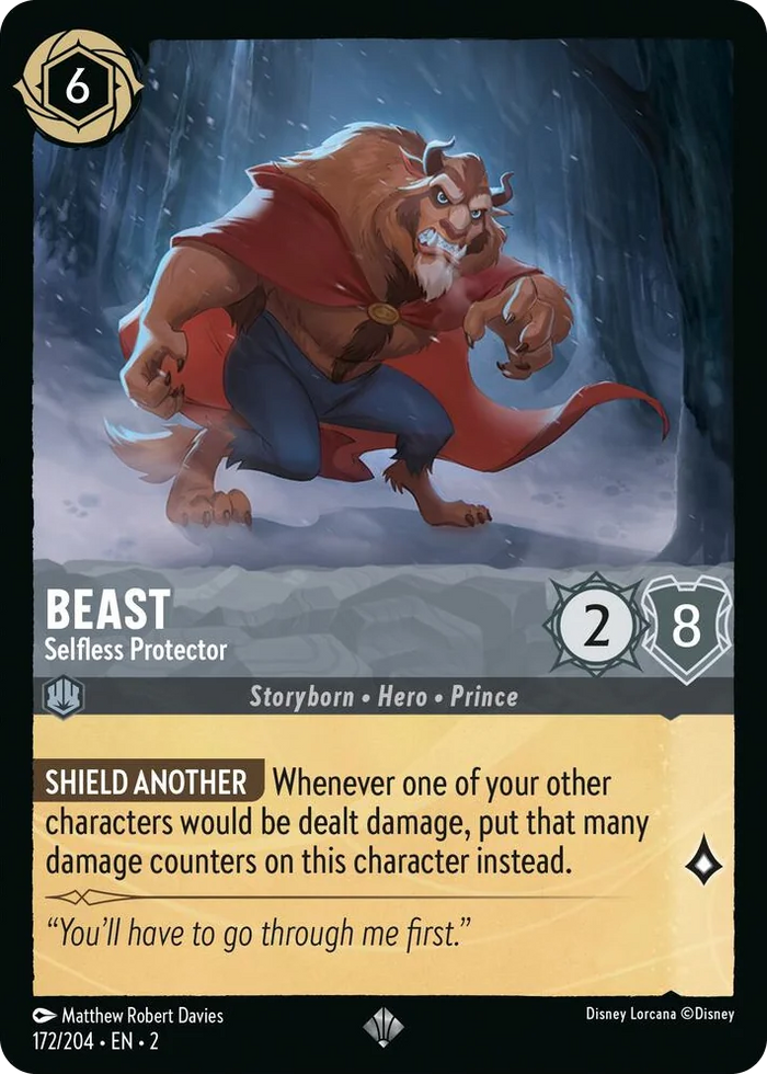 Beast - Selfless Protector #172 Super Rare - Rise of the Floodborn Pokemon card