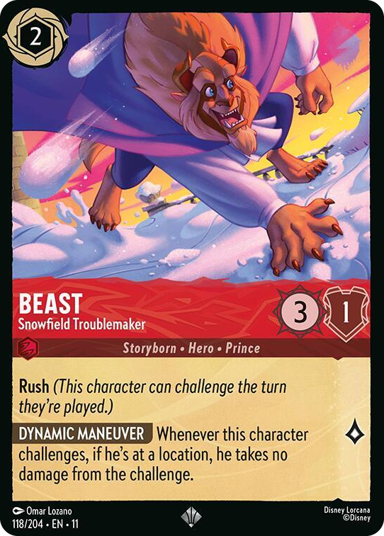 0118 Beast - Snowfield Troublemaker Super Rare Winterspell