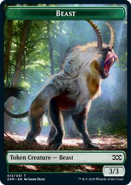 0013 Beast // Thopter (026) Double-Sided Token T Double Masters