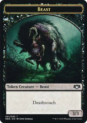 0001 Beast Token T Mythic Edition: War of the Spark