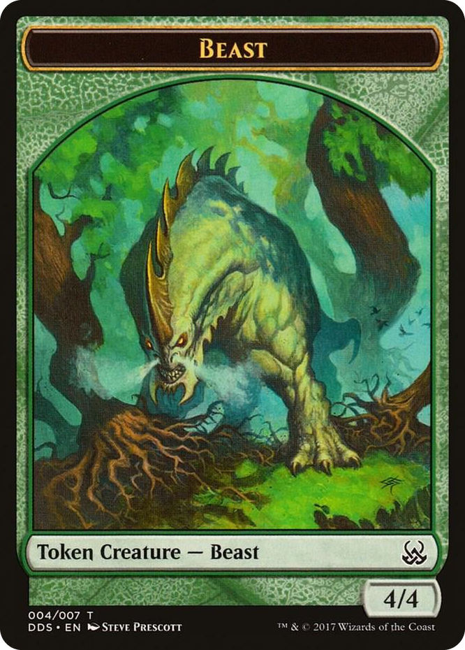 Beast Token #4 T - Duel Decks: Mind vs. Might Pokemon card