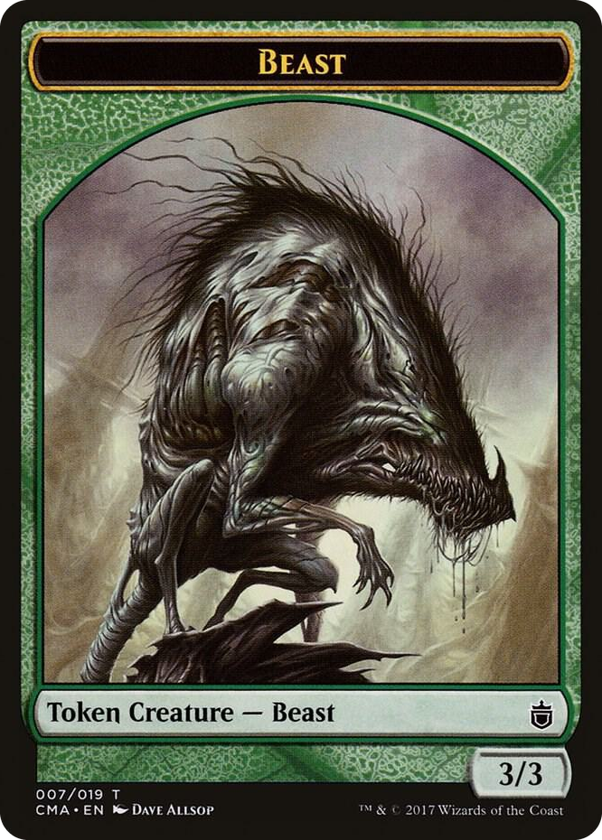 Beast Token (007) #7 T - Commander Anthology Pokemon card