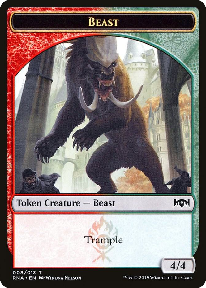 0008 Beast Token T Ravnica Allegiance