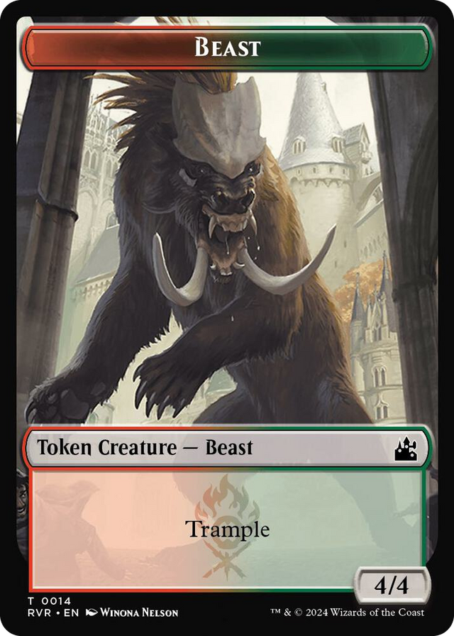 0014 Beast Token T Ravnica Remastered