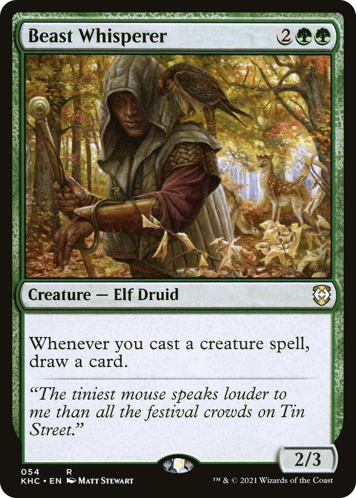 0054 Beast Whisperer R Commander: Kaldheim