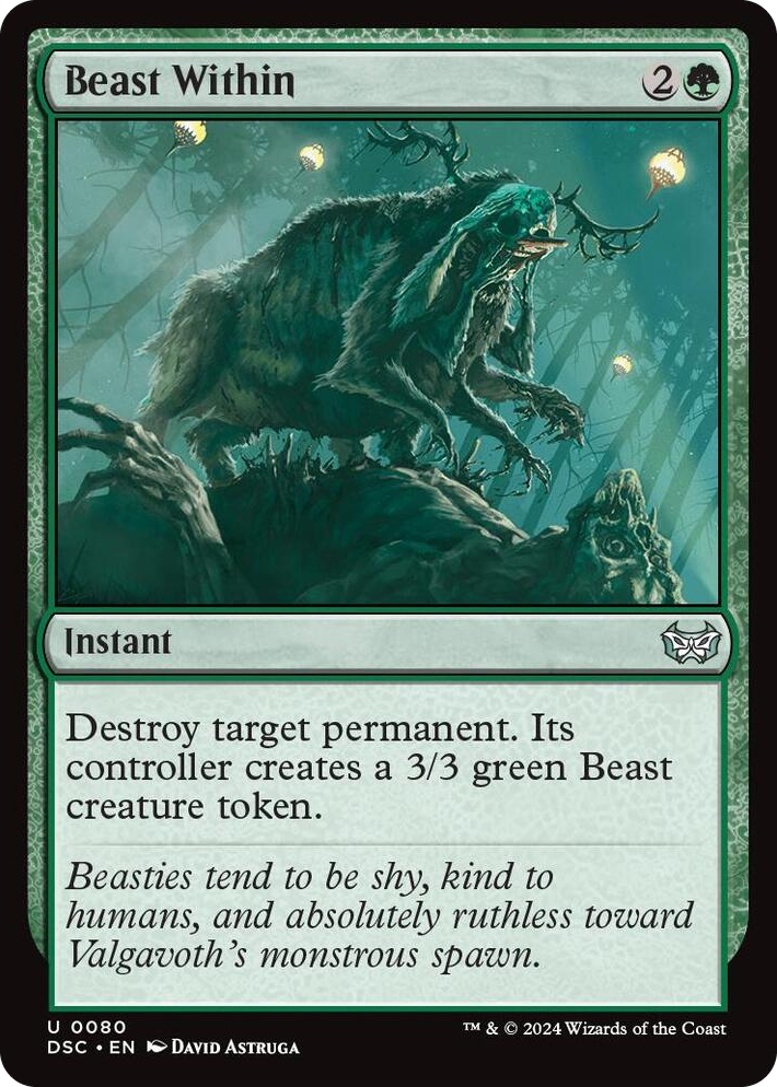 0080 Beast Within U Commander: Duskmourn: House of Horror