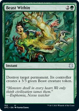 0152 Beast Within U Commander: Adventures in the Forgotten Realms
