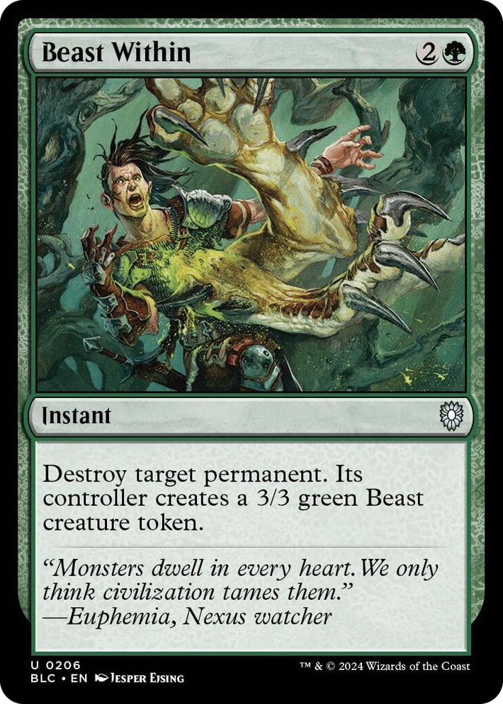 0206 Beast Within U Commander: Bloomburrow