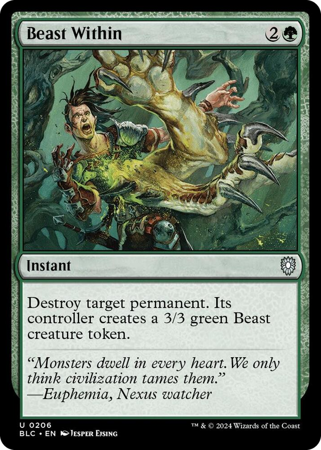 0206 Beast Within U Commander: Bloomburrow