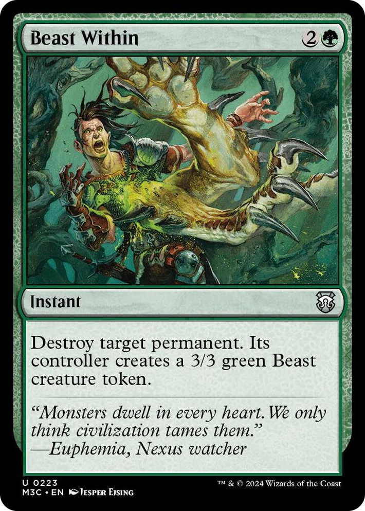 0223 Beast Within U Commander: Modern Horizons 3