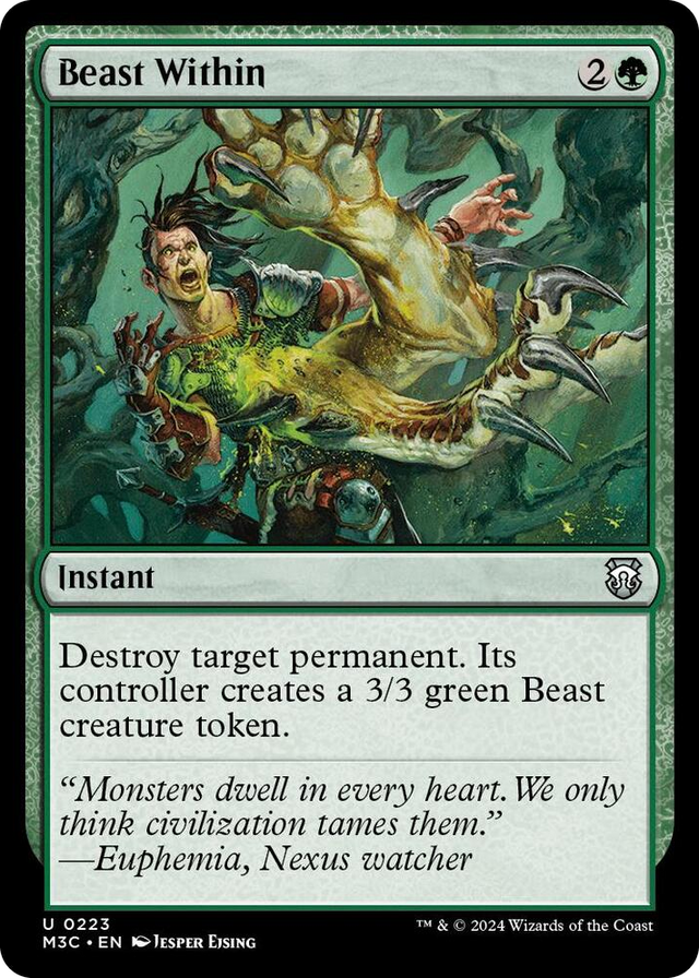 0223 Beast Within U Commander: Modern Horizons 3