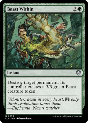 0233 Beast Within U Commander: The Lost Caverns of Ixalan