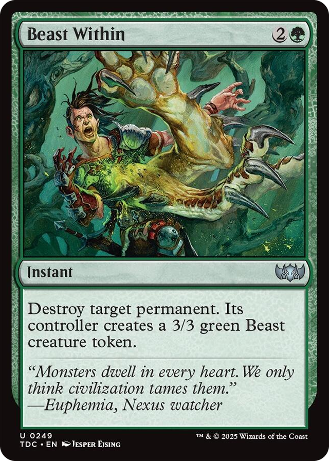 0249 Beast Within U Commander: Tarkir: Dragonstorm