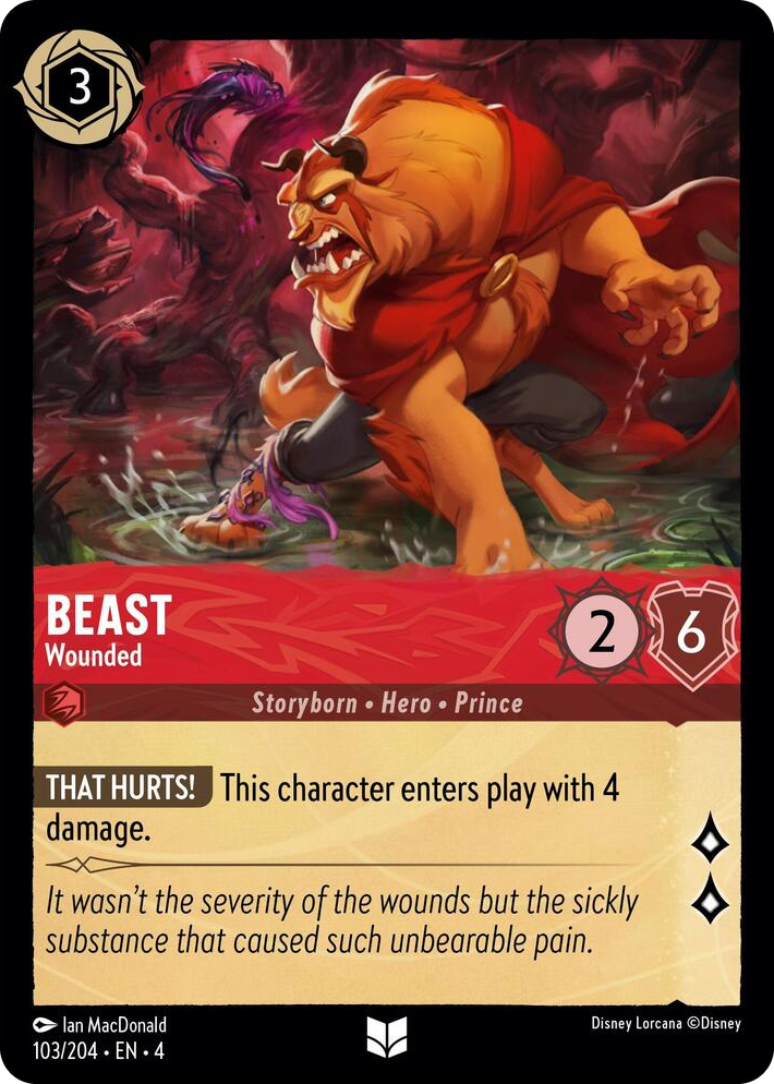 0103 Beast - Wounded Uncommon Ursula's Return
