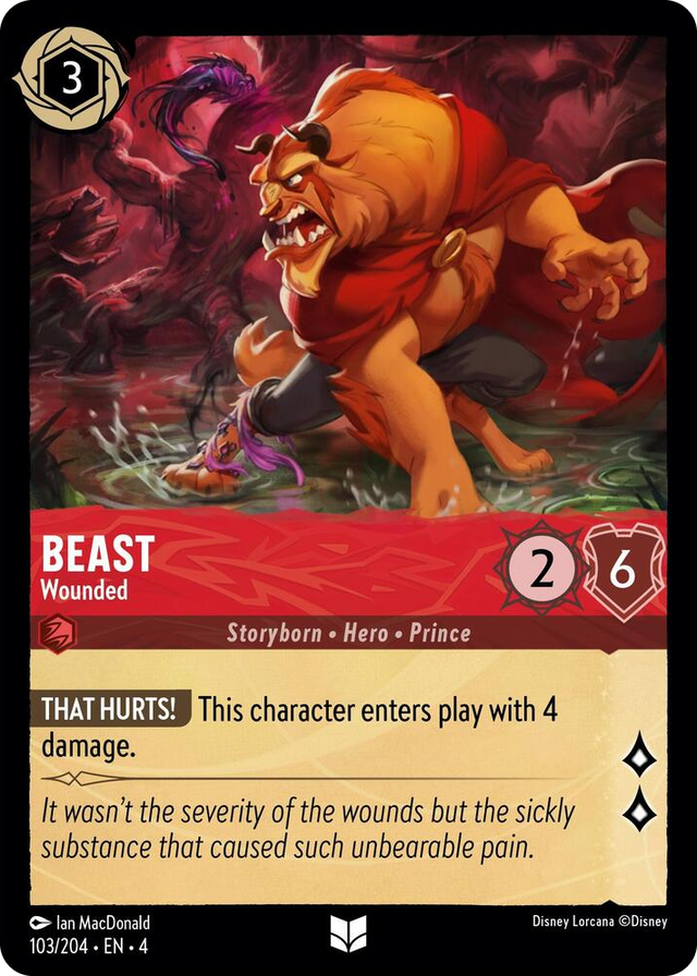 0103 Beast - Wounded Uncommon Ursula's Return