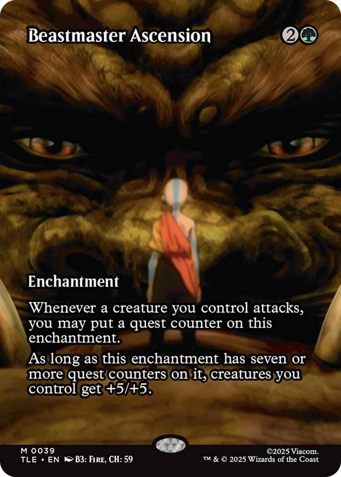 Beastmaster Ascension (Borderless) #39 M - The Last Airbender: Eternal-Legal Pokemon card