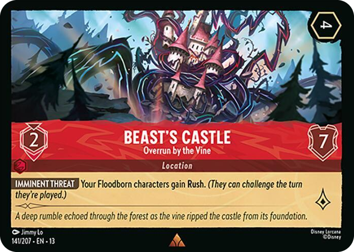 Beast's Castle - Overrun by the Vine #141 Rare - Attack of the Vine! Pokemon card