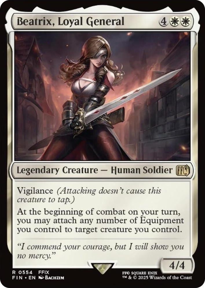 0554 Beatrix, Loyal General R FINAL FANTASY