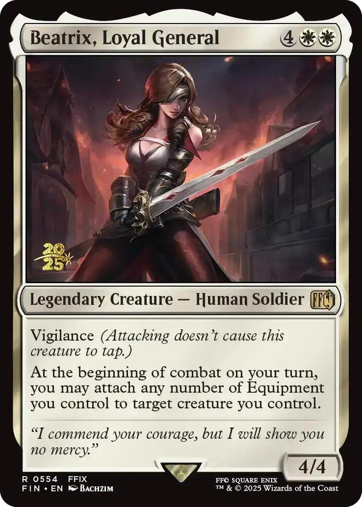 0554 Beatrix, Loyal General R Prerelease Cards