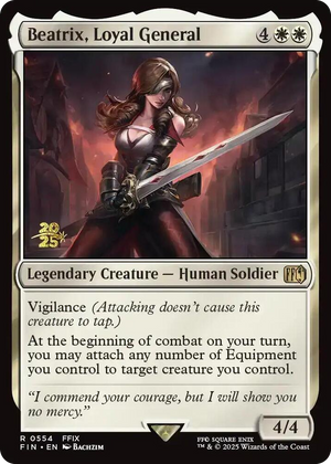 0554 Beatrix, Loyal General R Prerelease Cards