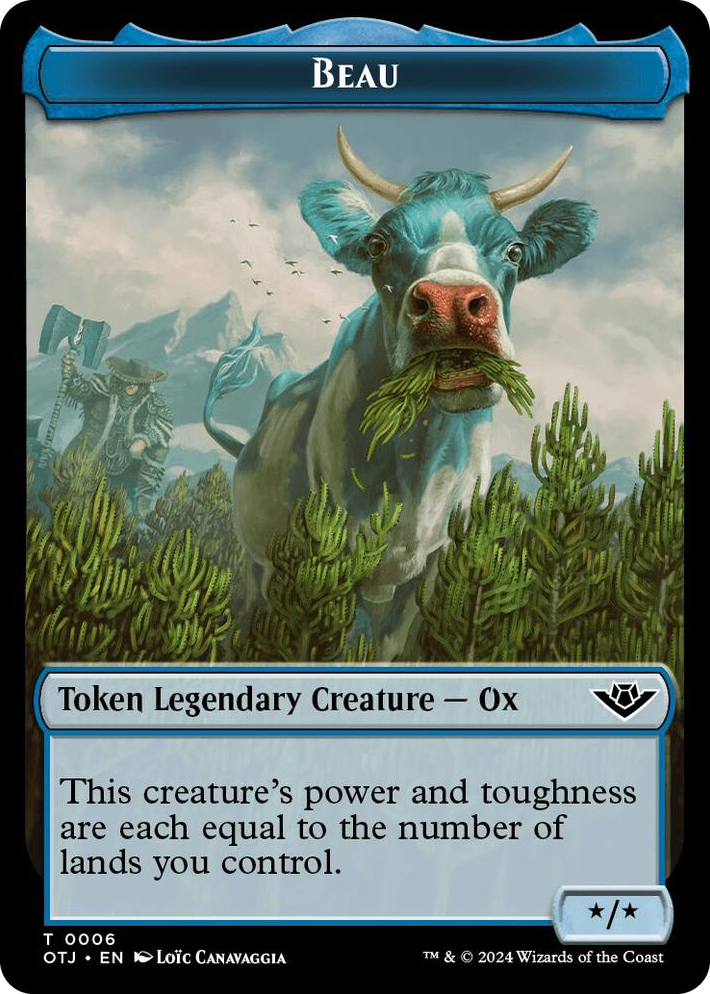0006 Beau // Plot Double-Sided Token T Outlaws of Thunder Junction