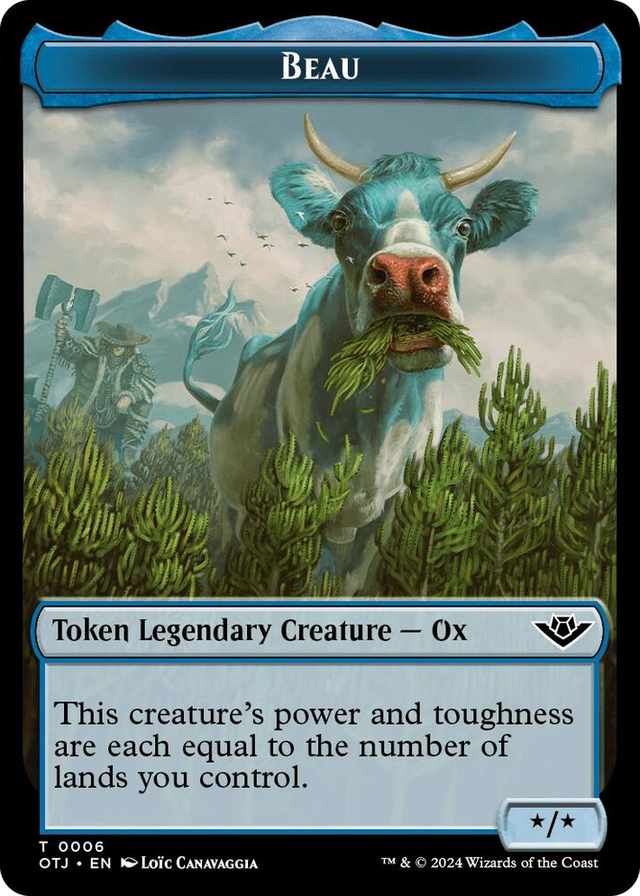 0006 Beau // Plot Double-Sided Token T Outlaws of Thunder Junction
