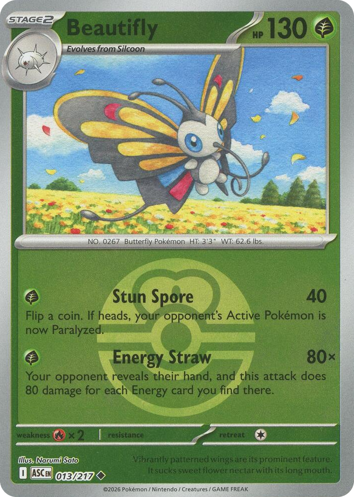 0013 Beautifly - 013/217 (Love Ball) Uncommon Ascended Heroes